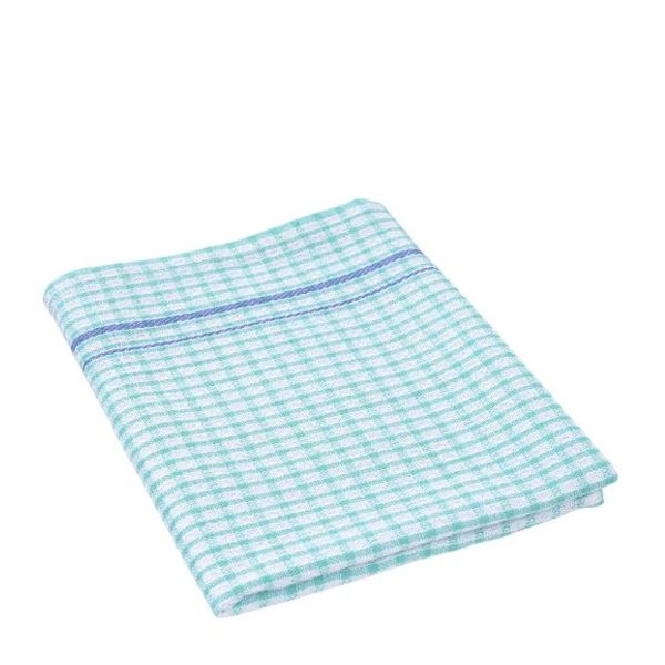 TEATOWEL WAFFLE CHECK 45X70CM GREEN