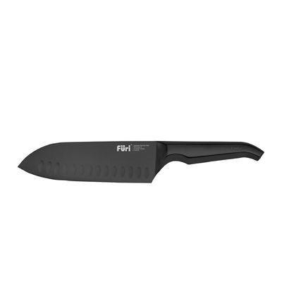KNIFE SANTOKU BLACK 17CM, FURI PRO
