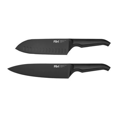 KNIFE SET 3 PCE BLACK, FURI