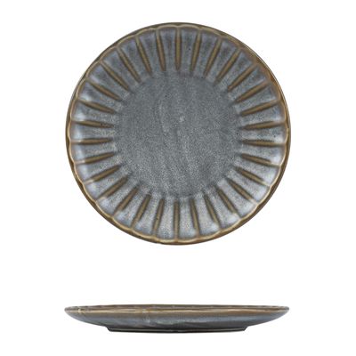 PLATE ROUND SCALLOPED 205MM, MODA CHIC