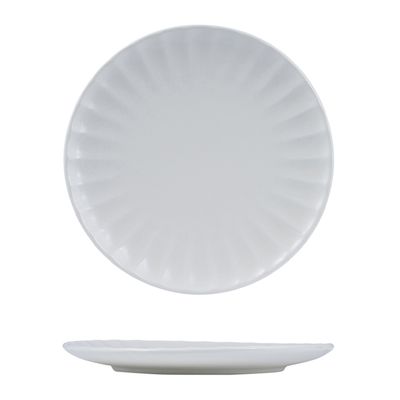 PLATE ROUND SCALLOPED 260MM, MODA SNOW