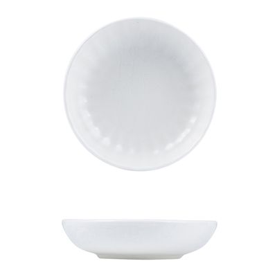 BOWL ROUND SCALLOPED 155MM, MODA SNOW