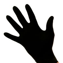 GLOVE BLACK LARGE NITRILE P/FREE 100P