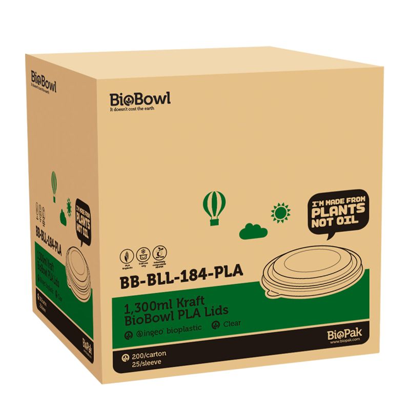 LID PLA FIT 1300ML, BIOBOWL 200CTN