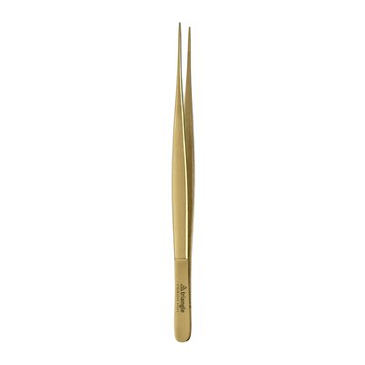 TWEEZERS POINTED STRAIGHT GOLD 15CM, TRI