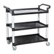 TROLLEY UTILITY 3 TIER BLACK