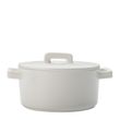 CASSEROLE W/LID RND WHT 1.3LT EPICURIOUS