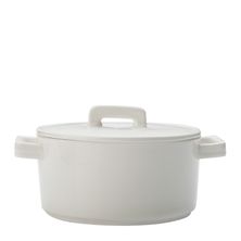 CASSEROLE W/LID RND WHT 1.3LT EPICURIOUS