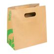 SMALL KRAFT DIE CUT TAKEAWAY BAG, BIOPAK