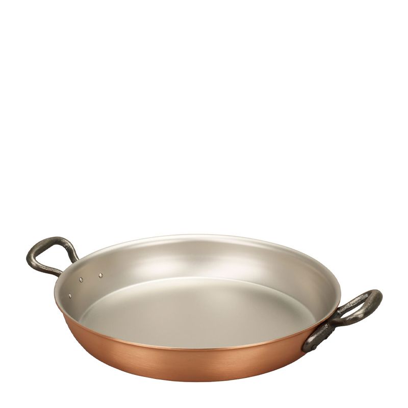 GRATIN PAN ROUND COPPER 28CM, FALK