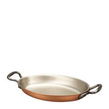 GRATIN PAN OVAL COPPER 25X17CM, FALK