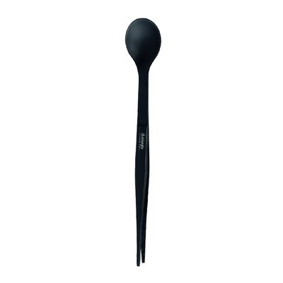 CHEF TASTING SPOON & TWEEZER BLACK