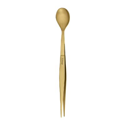 CHEF TASTING SPOON & TWEEZER GOLD