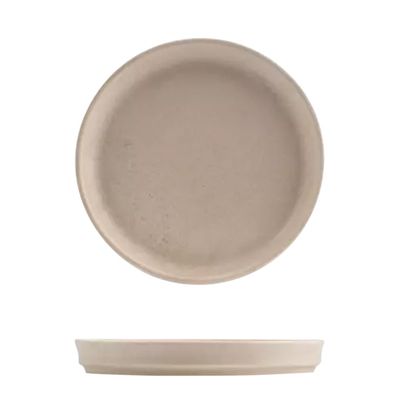 PLATE WALLED 175MM, NMC MARSHMALLOW