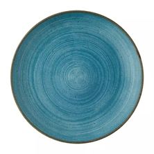 PLATE COUPE TEAL 217MM, STONECAST RAW