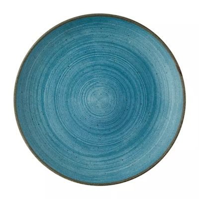 PLATE COUPE TEAL 217MM, STONECAST RAW