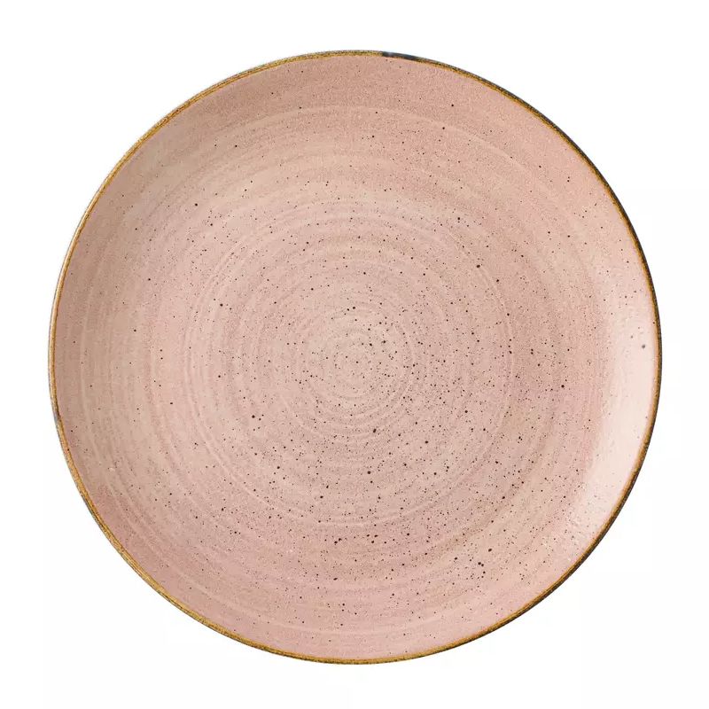 PLATE COUPE TERRACOTTA 260MM, STONECAST RAW