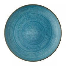 PLATE COUPE TEAL 260MM, STONECAST RAW