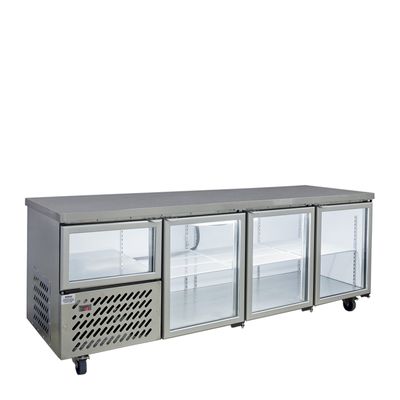 FRIDGE U/COUNTER 3.5 DOOR GLASS, ANVIL