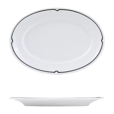 PLATE OVAL 320X210MM, CHARLOTTE