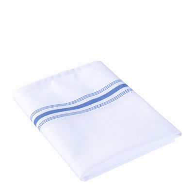 NAPKIN WHT W/ ROYAL BLUE STRIPE 45X56CM