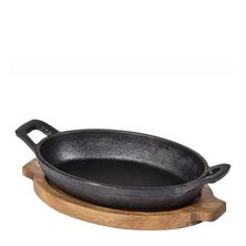 SKILLET OVAL W/ BASE 22X12.5CM D&W TASTE