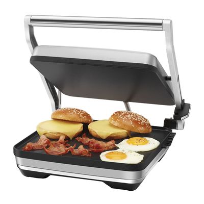 4-Slice Cast Iron Steak Electric Pressing Press Panini Grill Griddle -  China Electric Sandwich Maker and Electric Press Grill price