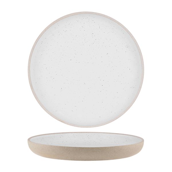 PLATE COUPE WHITE PEBBLE 255MM, TK SOHO