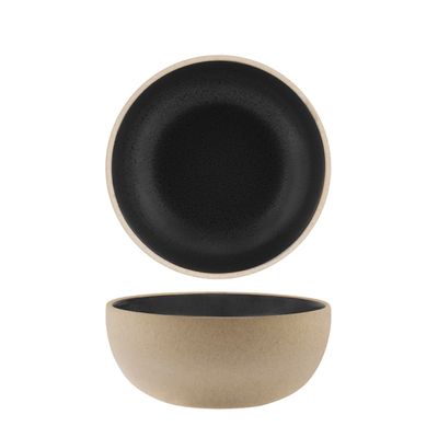 BOWL ROUND SPECKLE BLACK 120MM, TK SOHO