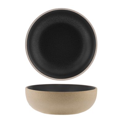 BOWL ROUND SPECKLE BLACK 170MM, TK SOHO