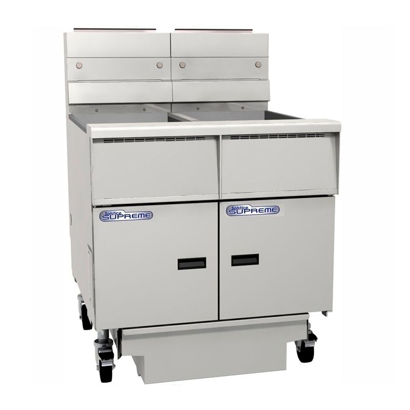 FRYER DBL BANK SOLID STATE W/ FILTER