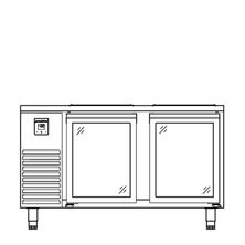 FRIDGE INTEGRAL 2 DOOR GLASS, CYBERCHILL