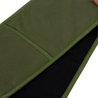 DOUBLE OVEN GLOVE OLIVE/BLACK, SELBY