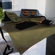 DOUBLE OVEN GLOVE OLIVE/BLACK, SELBY