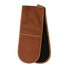 DOUBLE OVEN GLOVE GINGER/BLACK, SELBY