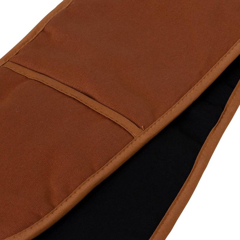 DOUBLE OVEN GLOVE GINGER/BLACK, SELBY