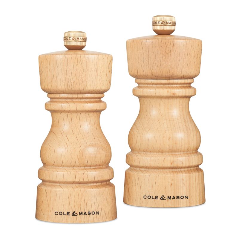 GRINDER SET BEECHWOOD 13CM, C&M LONDON