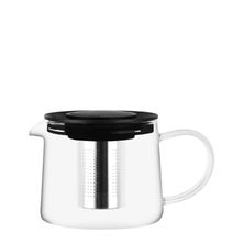 TEAPOT GLASS W/ BLACK LID 600ML, BREW