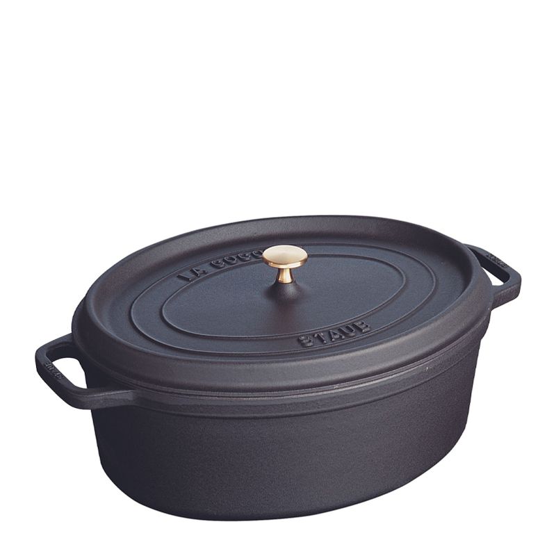 COCOTTE OVAL BLK 31CM/5.5LT, STAUB