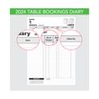 RESTAURANT TABLE BOOKINGS DIARY 2024