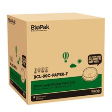 LID PAPER SMALL (90MM), BIOPAK 1000CTN