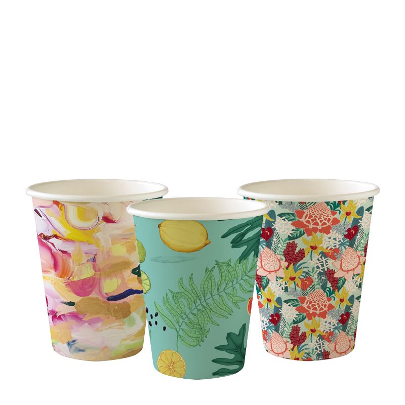 CUP 8OZ ART 25PK, BIOPAK