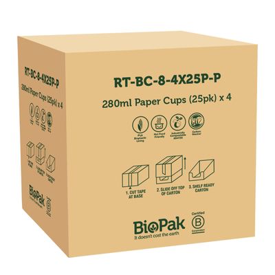 8OZ ART CUP, BIOPAK