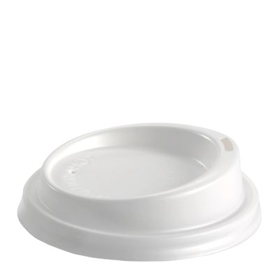 80MM PLASTIC WHITE LID, BIOPAK