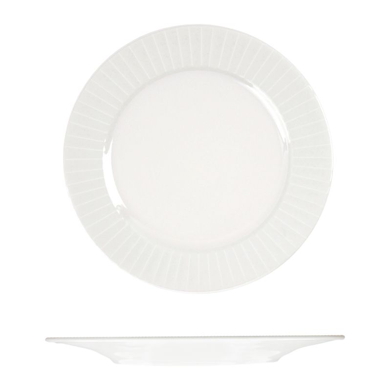 PLATE RIM WHITE 240MM, METRO