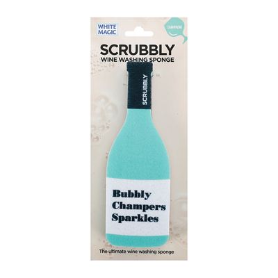 SCRUBBLY SPONGE ASST COLOUR, WHITE MAGIC