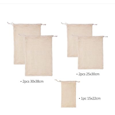 PRODUCE BAGS SET OF 5, ECO BASICS