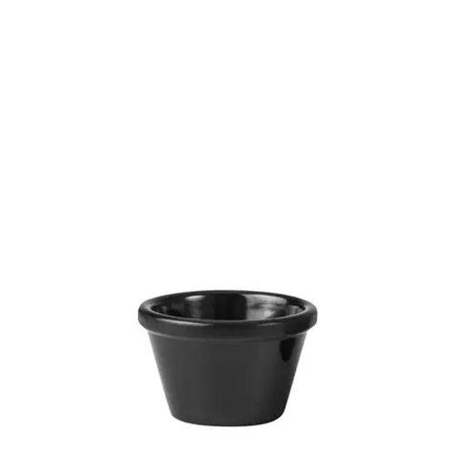 RAMEKIN BLACK 63MM/45ML MELAMINE, RYNER