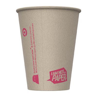 10OZ SINGLE WALL PULP CUP, I AM NOT PAPER