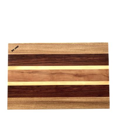 BOARD RECT 600X390X30MM 4 TIMBERS BIG CHOP